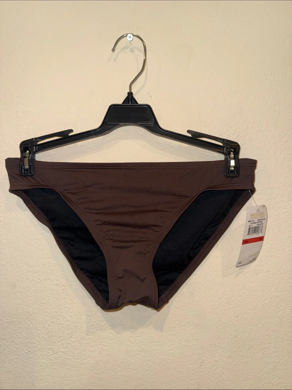 NWT Michael Kors bikini bottom size XS Chocolate